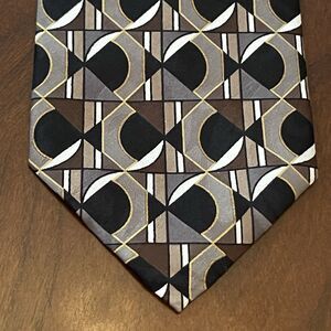 Essex Row Black Men’s Neck Tie